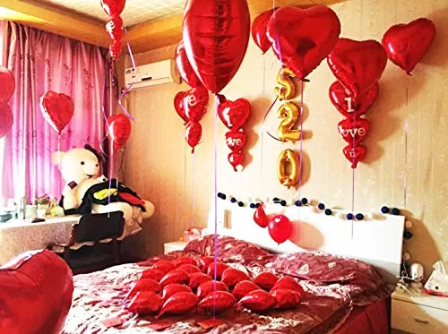 (Pack of 23) Valentine Balloons Combo / Anniversary / Marriage Party Decoration - Multi, 6 image