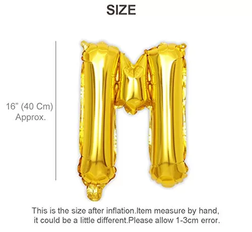 16 Inch Gold Letter Balloons Alphabet Foil Balloons for Brthday Wedding Graduation Bachlorette Bridal Shower Party Decorations Supplies, 2 image
