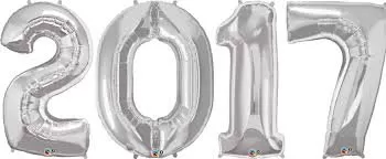 28" Inch 4 (Four) Number Foil Toy Balloon - Silver, 6 image