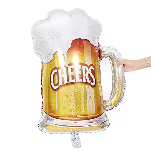 (Pack of 1) Cheers Foil Balloon Cheers Balloon Celebration Decoration Items Brthday Decoration Items - Multi, 4 image