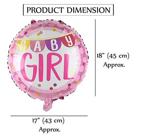 Welcome Small Girl Decoration Foil Balloon Small Shower Decoration Material Set Combo 1st Brthday Decoration Newborn Small Party Small Shower Party for Girls - Pink, 3 image