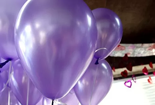 Metallic Balloons (Light Purple_10 Inch_Pack Of 200), 4 image
