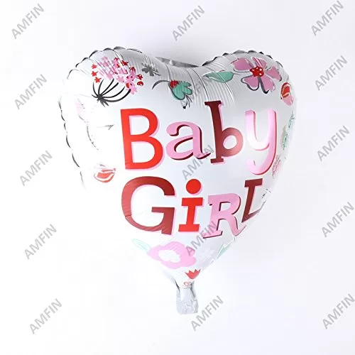 18 Inch (Pack of 2) Small Shower Balloons for Decoration/ Small Girl Foil Balloons for Small Shower/ Brthday Party Decoration., 5 image