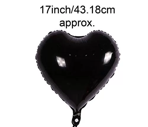 (Pack of 22) Brthday Decoration Items / Brthday Balloons for Decoration / 1st Brthday Decoration Items / Brthday Party / Golden Black Balloons - Black with Confetti, 4 image