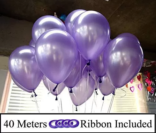 Metallic Balloons (Light Purple_10 Inch_Pack Of 200), 3 image