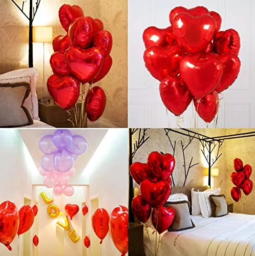 (Pack of 23) Valentine Balloons Combo / Anniversary / Marriage Party Decoration - Multi, 4 image