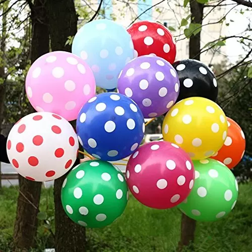 (Pack Of 30) Polka Dots Balloons Multicolor, 3 image