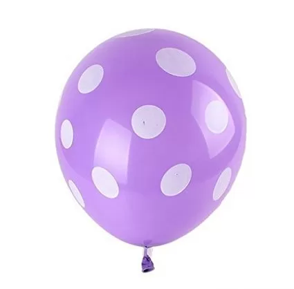 12 Inch (Pack of 30) Polka Dot Brthday Party Balloons - Purple, 2 image