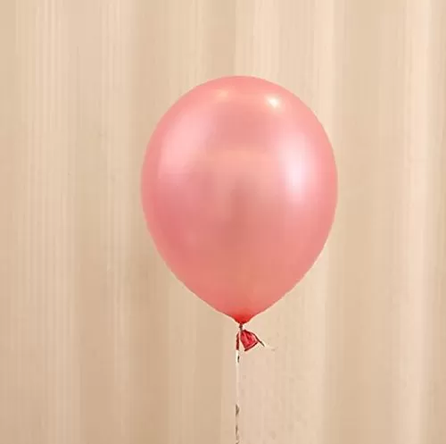 Metallic Balloons (Pink_10 Inch_Pack Of 100), 4 image