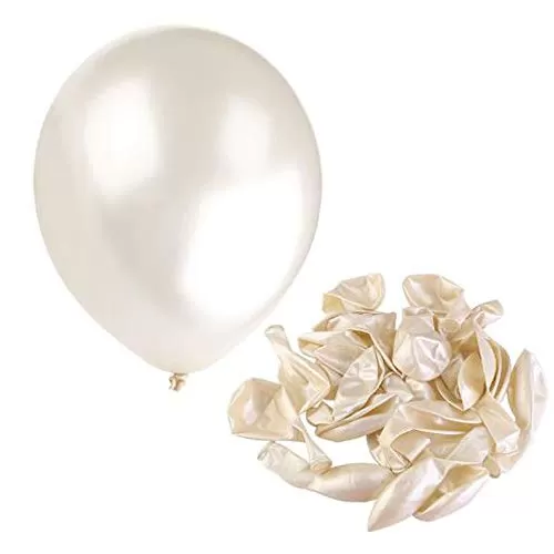 Crafts HD Metallic Balloons (Pink/White) 50pcs with 1 Handheld Balloon Pump, 5 image