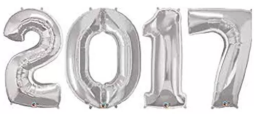 28" Inch 3 (Three) Number Foil Toy Balloon - Silver, 6 image