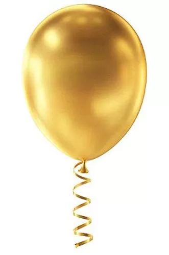 Products HD Metallic Finish Balloons for Brthday / Anniversary Party Decoration ( Golden Silver ) Pack of 50, 5 image