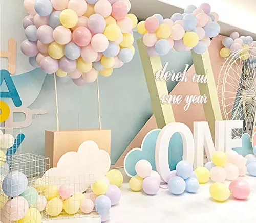 Products Pastel Colored Balloons Pastel Happy Brthday Party Decorations Pastel Small Shower Decorations Pastel Brthday Balloons Pastel Multi Color Pack of 25, 6 image