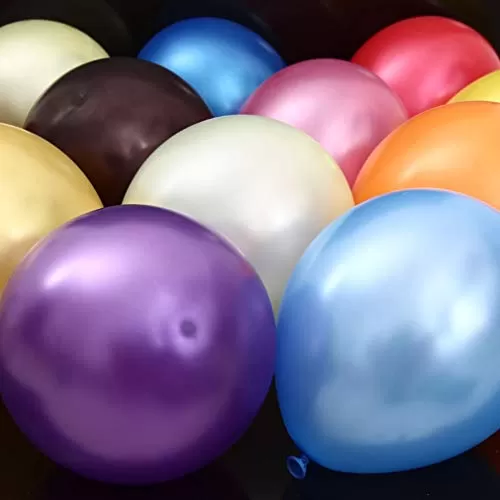 Pack of 50 Metallic Balloons for Brthday Decoration (Multicolor), 4 image