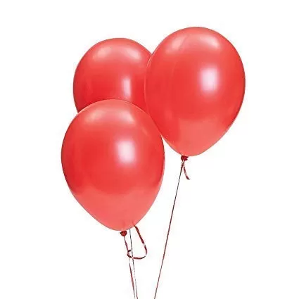 Products HD Metallic Finish Balloons for Brthday / Anniversary Party Decoration ( Red ) Pack of 25, 2 image