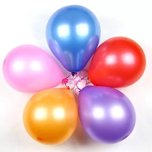 Pack of 200 Metallic Balloons for Brthday Decoration (Multicolor), 3 image
