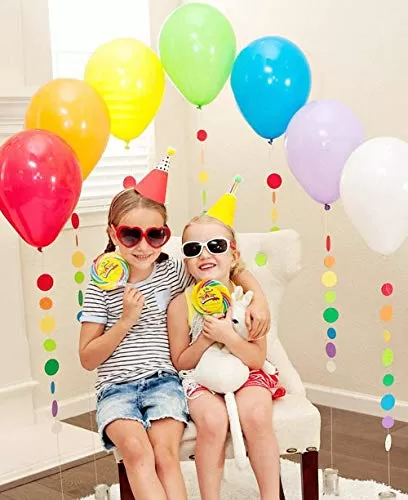 Colourful Balloons100 Pieces 9 inch Multi Coloured Balloons(Pack of 100 ) Multicolor, 4 image