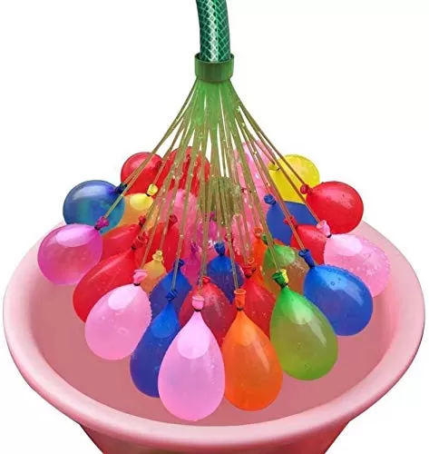 Original Holi Water Balloons / Multcolor Magic Water Balloon Maker - Fill & Tie The Whole Bunch of Water Balloons in Just 60 Seconds - No More Hassle ( Free TAP Nozzel) (Pack of 444), 2 image