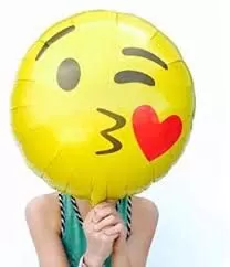 Kisses Smiley Theme Foil Balloon for Smiley Theme Party Supply Decoration, 3 image