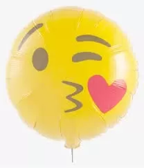 Kisses Smiley Theme Foil Balloon for Smiley Theme Party Supply Decoration, 4 image