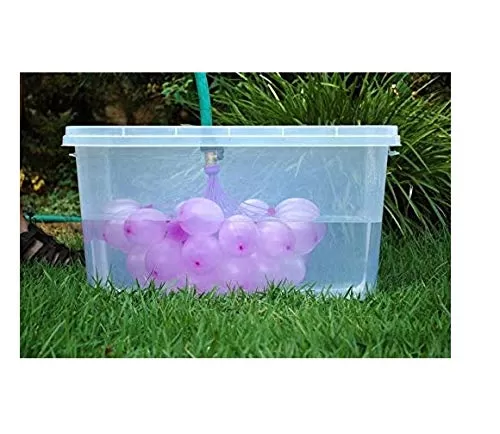 Original Holi Water Balloons / Multcolor Magic Water Balloon Maker - Fill & Tie The Whole Bunch of Water Balloons in Just 60 Seconds - No More Hassle ( Free TAP Nozzel) (Pack of 555), 4 image