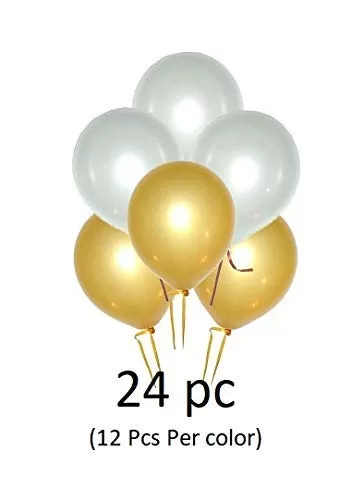 Products 1st Brthday Party Decoration Set Includes White Banner Balloons and Curtain Pack of 29 Pcs, 5 image
