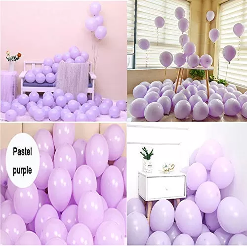Products Pastel Colored Balloons Pastel Happy Brthday Party Decorations Pastel Small Shower Decorations Pastel Brthday Balloons Pastel Purple Color Pack of 50, 3 image
