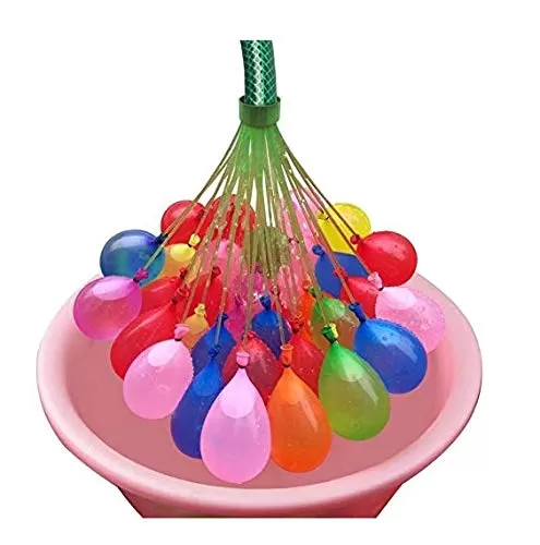Original Holi Water Balloons / Multcolor Magic Water Balloon Maker - Fill & Tie The Whole Bunch of Water Balloons in Just 60 Seconds - No More Hassle ( Free TAP Nozzel) (Pack of 555), 3 image