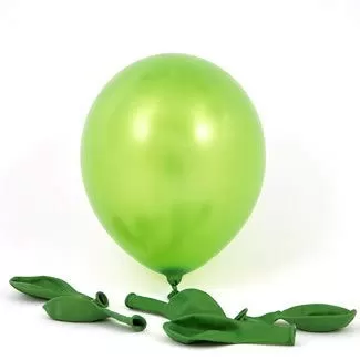 Products HD Metallic Finish Balloons for Brthday / Anniversary Party Decoration ( Golden Green White ) Pack of 100, 2 image