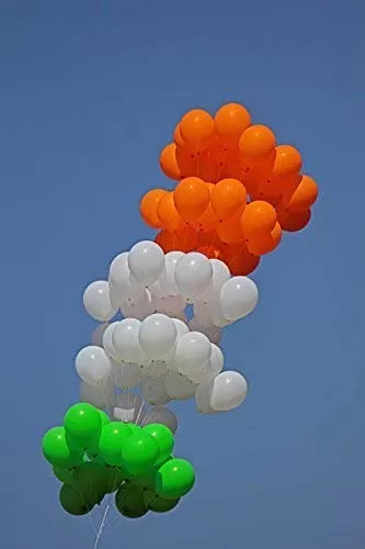 Tricolor/Tiranga - Independence Day Special Balloons (Pack of 301), 3 image