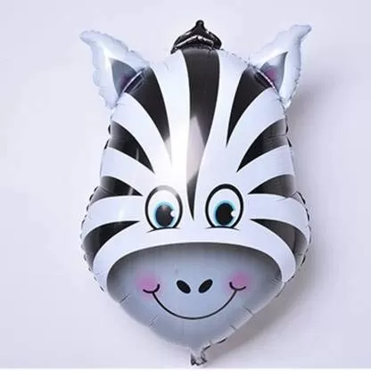 5 pcs Jungle Theme Animal foil Balloon with Stick Theme Party Supplies (Jungle Theme Animal Balloon), 5 image