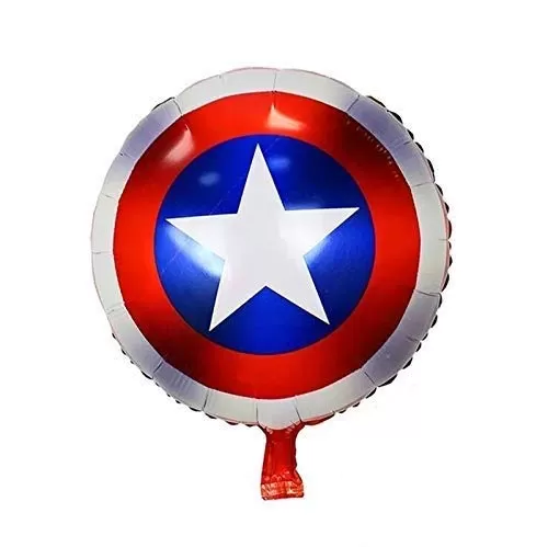 Party Decoration Foil Balloon Set of 5 pcs- KDs Brthday Chiller Party Small Shower Theme (Captain America) Foil Balloon Bouquet (Set of 5) Theme Party Supplies (Captain America Themed), 4 image