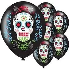Halloween Standard Round Party Horror Theme Halloween Balloons Pack of 50 PCs +1 Air Pump, 5 image