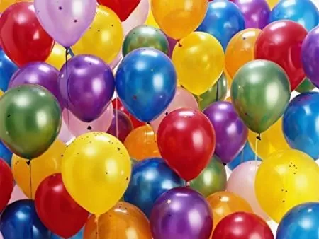 Metallic HD Balloons+Brthday Printed Balloons+Candle+ 1 Air Pump 96 PCs Brthday Party Combo Set, 2 image