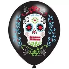 Halloween Standard Round Party Horror Theme Halloween Balloons Pack of 50 PCs +1 Air Pump, 2 image