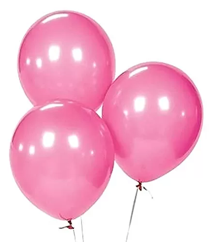 Products 10 Inch Metallic Hd Shiny Toy Balloons - Red Pink White for Decoration and Party (20 Pcs), 4 image