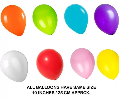 Products Metallic HD Toy Balloons Brthday / Anniversary Balloons Multi Colour (Pack of 50) (Size - 9 inches), 5 image