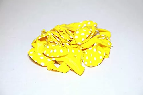 Products Polka Dot Finish Balloons (Yellow) Pack of 20, 2 image