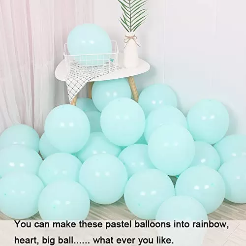 Products Pastel Colored Balloons Pastel Happy Brthday Party Decorations Pastel Small Shower Decorations Pastel Brthday Balloons Pastel Mint Color Pack of 30, 3 image