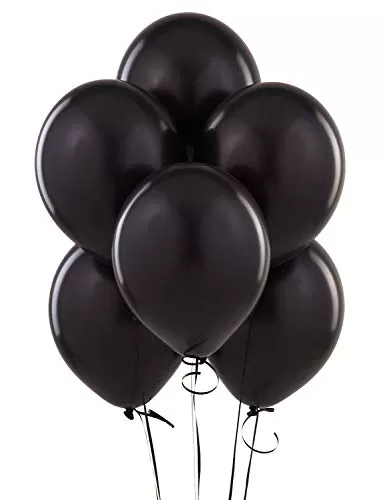 Products 10 Inch Metallic Hd Shiny Toy Balloons - Black Green for Decoration and Party (20 Pcs), 2 image