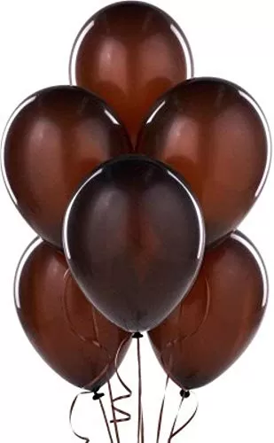 Products HD Metallic Finish Balloons for Brthday / Anniversary Party Decoration ( Brown ) Pack of 30, 3 image
