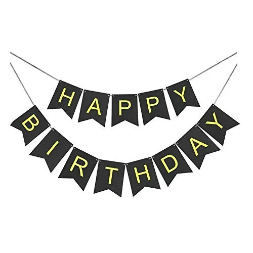 Products Happy Brthday 30th Year Party Balloons Decorations Set(30 Gold Number Foil Balloon+50 Gold & Black Latex Balloon+1 Black Happy Brthday Banner+ 4 Gold Star Foil Balloons), 2 image