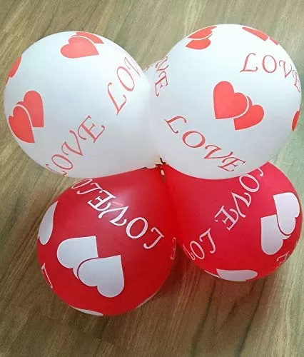 Products "I Love You" Printed Balloons for Anniversary/Brthday Decoration (Pack of 20), 4 image