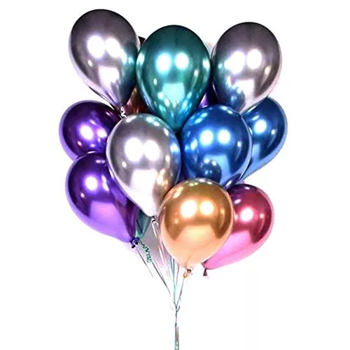 Products Multicolour Metallic Chrome Balloons for Brthdays Anniversaries Weddings Functions and Party Occassions (Pack of 25 ), 4 image