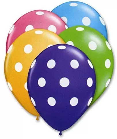 Products Polka Dot Finish Balloons (Multi Colour) Pack of 20, 2 image