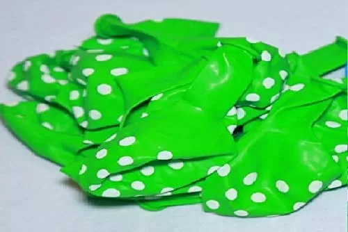 Products Polka Dot Finish Balloons (Light Green) Pack of 25, 2 image