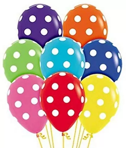 Products Polka Dot Finish Balloons (Multi Colour) Pack of 20, 3 image
