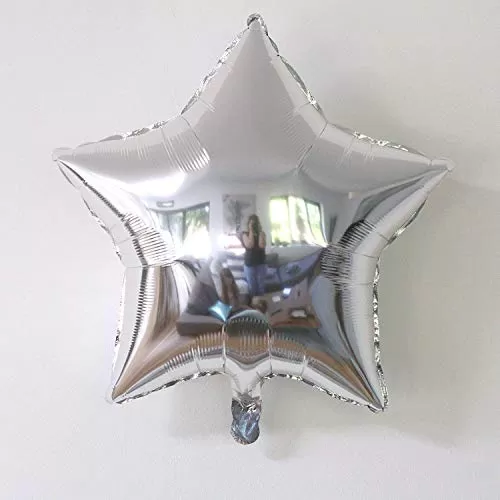 Products Star Foil Balloons Silver Set of 5 Pcs (Size - 10 inches), 4 image