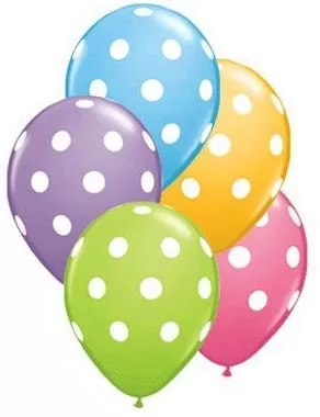 Products Polka Dot Finish Balloons (Multi Colour) Pack of 50, 4 image
