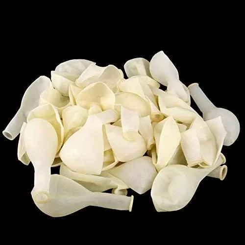 Products HD Metallic Finish Balloons for Brthday / Anniversary Party Decoration ( White ) Pack of 60, 5 image